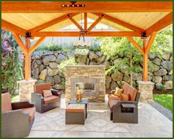 Exterior Remodeling in Dallas Texas.  Arbors, Patio Covers, Enclosures, Outdoor Kitchens, Slate, Tile and Masonry
